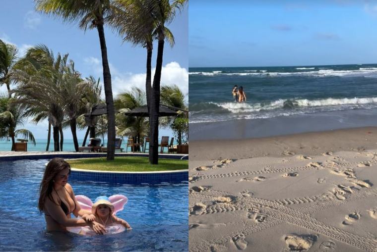 Rafa Kalimann aproveita dia de sol em Fortaleza