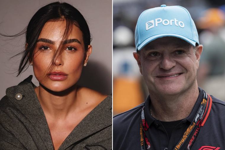 Cíntia Chagas confirma namoro com o piloto Rubens Barrichello