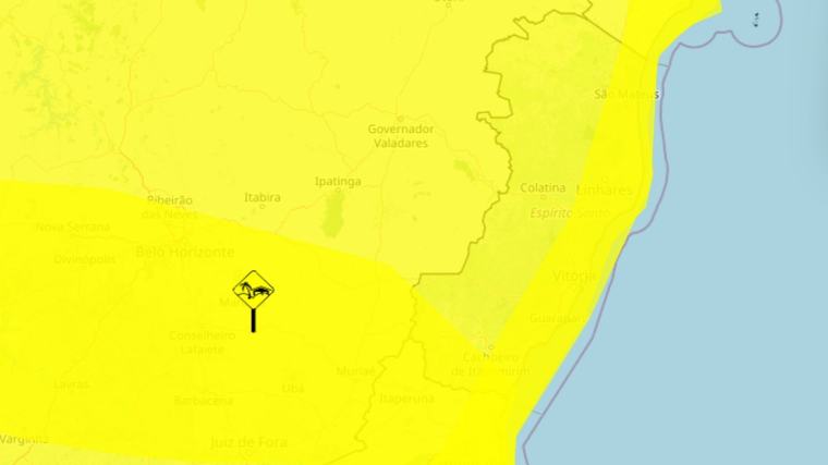 ES recebe alertas de queda brusca de temperatura, tempestade e ventos costeiros; veja lista de cidades em risco